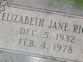 Elizabeth Jane Hart Riggs Elizabeth Jane Hart Riggs