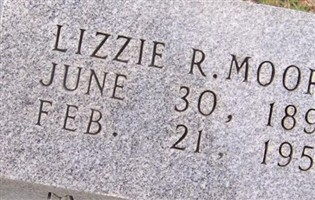 Elizabeth Lenora "Lizzie" Reed Moore Elizabeth Lenora "Lizzie" Reed Moore