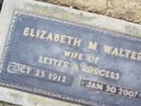 Elizabeth M. (Lib) Walter Rodgers Elizabeth M. (Lib) Walter Rodgers