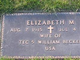 Elizabeth M Becker