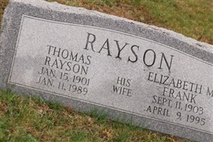 Elizabeth M Frank Rayson Elizabeth M Frank Rayson