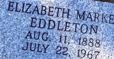 Elizabeth Markey Eddleton Elizabeth Markey Eddleton