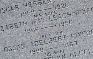 Elizabeth May Leach Rixford Elizabeth May Leach Rixford