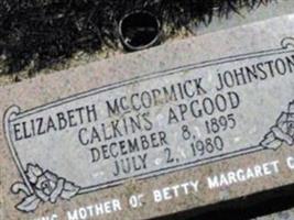 Elizabeth Mccormic Johnston Calkins Apgood