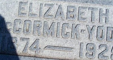 Elizabeth McCormick Yoder Elizabeth McCormick Yoder