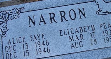 Elizabeth Pearl Narron Elizabeth Pearl Narron