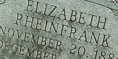 Elizabeth Rheinfrank Elizabeth Rheinfrank