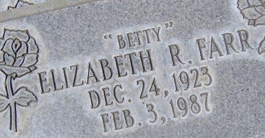 Elizabeth Rose "Betty" Farr