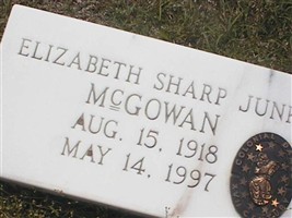 Elizabeth Sharp Junk McGowan