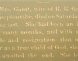 Elizabeth Susan Gantt Gantt