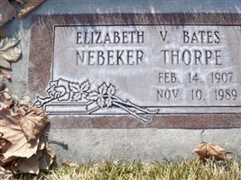 Elizabeth V Nebeker Thorpe