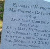 Elizabeth Wetmore MacPherson Coblentz