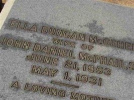 Ella Duncan McGehee McPhail Ella Duncan McGehee McPhail