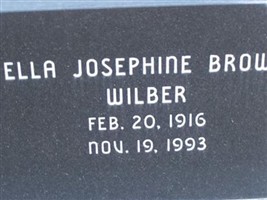 Ella Josephine "Jo" B. Wilbur Ella Josephine "Jo" B. Wilbur
