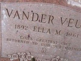 Ella M. Vander Veur Ella M. Vander Veur