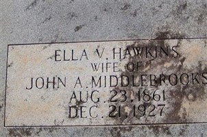 Ella V Hawkins Middlebrooks Ella V Hawkins Middlebrooks