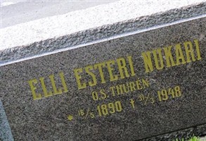 Elli Esteri Thur?n Nukari Elli Esteri Thur?n Nukari