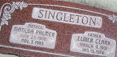 Elmer Clark Singleton Elmer Clark Singleton