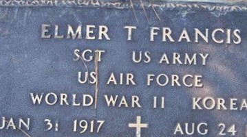 Elmer T. "Angie" Francis Elmer T. "Angie" Francis