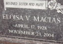 Eloisa V. Macias Eloisa V. Macias