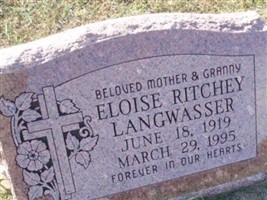 Eloise Langwasser Ritchey Eloise Langwasser Ritchey