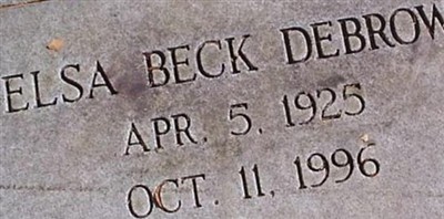 Elsa Beck Debrow Elsa Beck Debrow