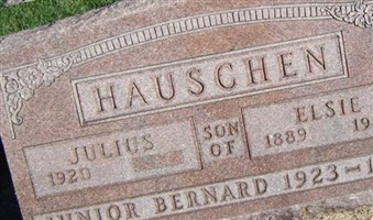 Elsa Malinda "Elsie" Bahr Hauschen Elsa Malinda "Elsie" Bahr Hauschen
