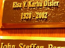 Elsa V. Karhu Disler