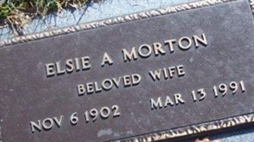 Elsie A. Morton Elsie A. Morton