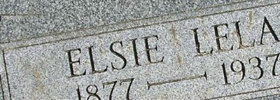 Elsie Lela Harris Elsie Lela Harris
