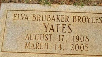 Elva Brubaker Broyles Yates