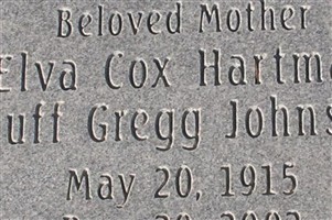 Elva Cox Hartman Huff Gregg Johnson Elva Cox Hartman Huff Gregg Johnson