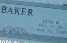 Elva M Baker