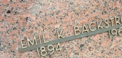 Emil K Backstrom Emil K Backstrom