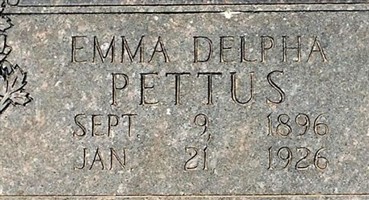 Emma Delphia Almond Pettus Emma Delphia Almond Pettus