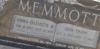 Emma Elizabeth Memmott Memmott Emma Elizabeth Memmott Memmott