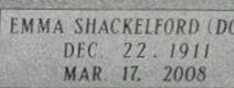 Emma Frances "Doll" Shackelford Bennett Emma Frances "Doll" Shackelford Bennett