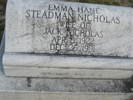 Emma Hane Steadman Nicholas