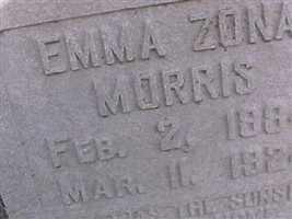 Emma Izona "Zona" Davis Morris Emma Izona "Zona" Davis Morris