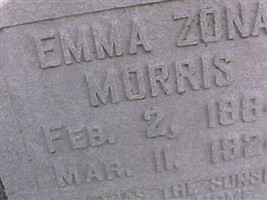 Emma Izona "Zona" Davis Morris