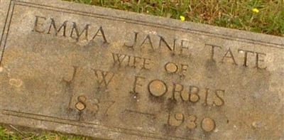 Emma Jane Tate Forbis Emma Jane Tate Forbis