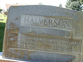 Emma Johannah Otteson Halverson Emma Johannah Otteson Halverson