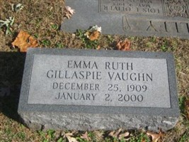Emma Ruth Gillaspie Vaughn Emma Ruth Gillaspie Vaughn