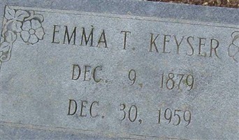 Emma T Keyser Emma T Keyser