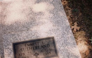 Emmett E Sutherland Emmett E Sutherland