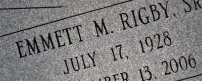 Emmett M. Rigby, Sr Emmett M. Rigby, Sr