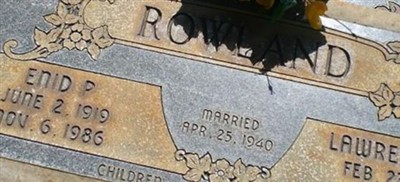 Enid Pennington Rowland Enid Pennington Rowland