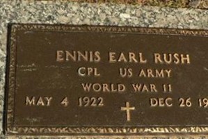 Corp Ennis Earl Rush