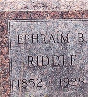 Ephraim B Riddle