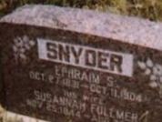 Ephriam S Snyder Ephriam S Snyder